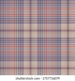 Tartan clan check fabric texture seamless pattern. Vector illustration.