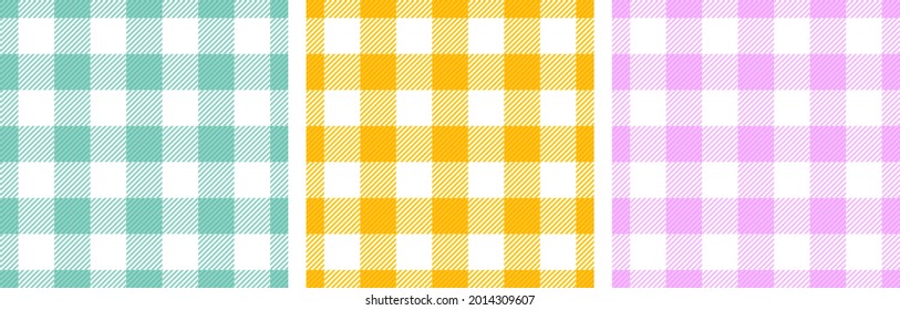 Tartan cloth lines cells vintage seamless paterns design. Plaid checkered flannel fabric print for tablecloth. Crossed lines pyjamas wallpaper.