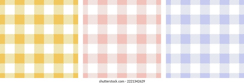 Tartan cloth stripes cells traditional seamless paterns design. Gingham tartan flannel textile print for pyjamas. Crossed lines blanket wallpaper.