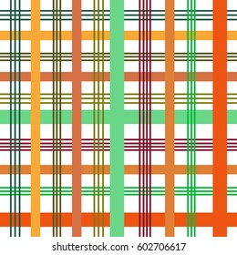 Tartan color seamless pattern. Fashion graphic background design. Modern stylish abstract texture. Colorful template for prints, textiles, wrapping, wallpaper, website etc. Vector illustration