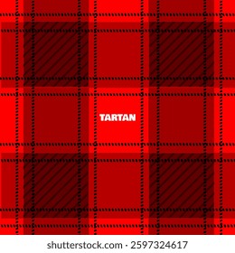 Tartan Day to celebrate on April 6th. Classic red and black tartan pattern.