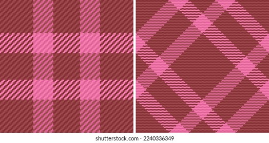 Comprobación de la tela de Tartán. Textil de patrón. Fondo vectorial sin costura en conjunto.