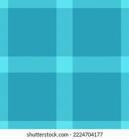 Tartan fabric check. Vector pattern textile. Plaid background seamless texture in turquoise color.
