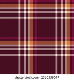 Tartan fabric pattern of textile check plaid with a seamless background texture vector in dark and light colors.