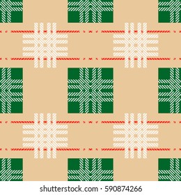 Tartan fabric pattern, vector design