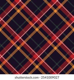 Tecido de tartan repetir,Padrão de tartan escocês,Design de xadrez contínuo.	
