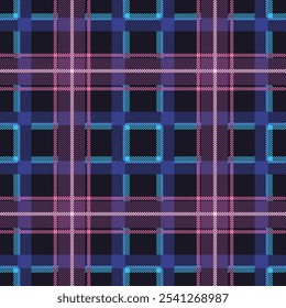 Tecido de tartan repetir,Padrão de tartan escocês,Design de xadrez contínuo.