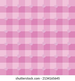Tartan fabric textile pattern seamless pink color abstract background texture wallpaper backdrop decoration vector and illustration