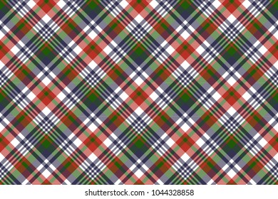 Tartan fabric texture seamless pattern. Vector illustration.