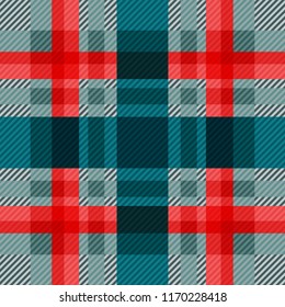 Tartan fabric texture. Seamless pattern. Vector illustration. 