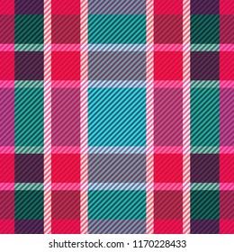 Tartan fabric texture. Seamless pattern. Vector illustration. 