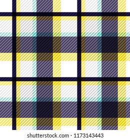Tartan fabric texture. Seamless pattern. Vector illustration. 