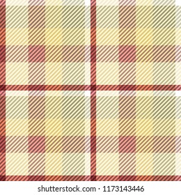 Tartan fabric texture. Seamless pattern. Vector illustration. 