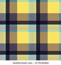 Tartan fabric texture. Seamless pattern. Vector illustration. 