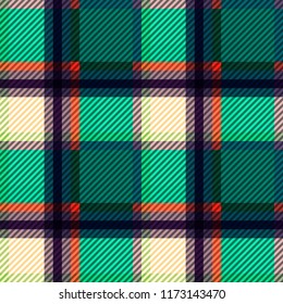 Tartan fabric texture. Seamless pattern. Vector illustration. 