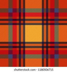 Tartan fabric texture. Seamless pattern. Vector illustration. 