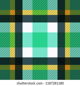 Tartan fabric texture. Seamless pattern. Vector illustration. 