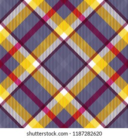 Tartan fabric texture. Seamless pattern. Vector illustration. 