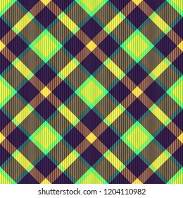 Tartan fabric texture. Seamless pattern. Vector illustration. 