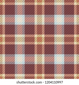 Tartan fabric texture. Seamless pattern. Vector illustration. 
