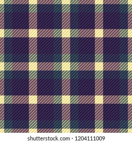 Tartan fabric texture. Seamless pattern. Vector illustration. 