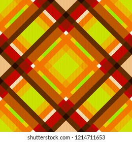 Tartan fabric texture. Seamless pattern. Vector illustration.