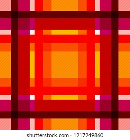 Tartan fabric texture. Seamless pattern. Vector illustration. 