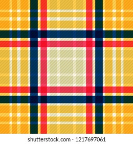 Tartan fabric texture. Seamless pattern. Vector illustration. 