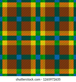 Tartan fabric texture. Seamless pattern. Vector illustration. 