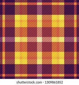 Tartan fabric texture. Seamless pattern. Vector illustration. 
