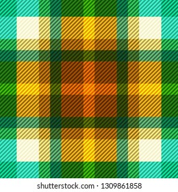 Tartan fabric texture. Seamless pattern. Vector illustration. 
