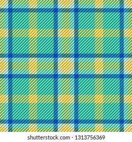 Tartan fabric texture. Seamless pattern. Vector illustration. 
