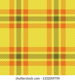 Tartan fabric texture. Seamless pattern. Vector illustration. 