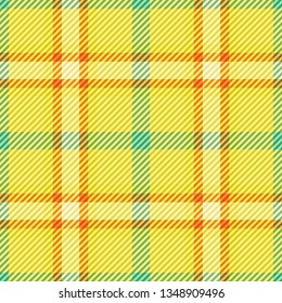 Tartan fabric texture. Seamless pattern. Vector illustration. 
