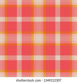 Tartan fabric texture. Seamless pattern. Vector illustration. 