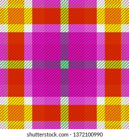 Tartan fabric texture. Seamless pattern. Vector illustration. 