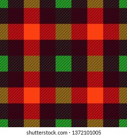 Tartan fabric texture. Seamless pattern. Vector illustration. 