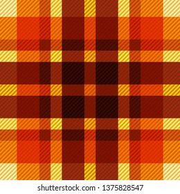 Tartan fabric texture. Seamless pattern. Vector illustration. 
