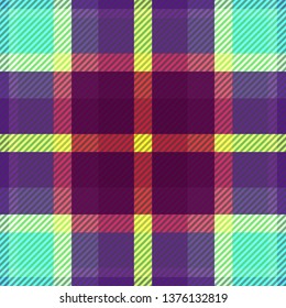 Tartan fabric texture. Seamless pattern. Vector illustration. 