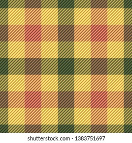 Tartan fabric texture. Seamless pattern. Vector illustration. 