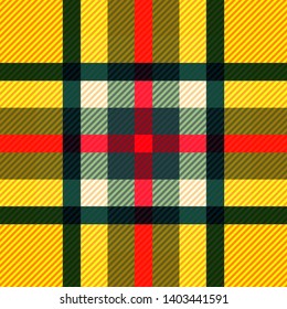 Tartan fabric texture. Seamless pattern. Vector illustration. 