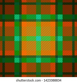Tartan fabric texture. Seamless pattern. Vector illustration. 
