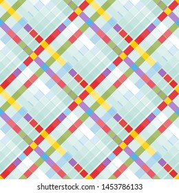 Tartan fabric texture. Seamless pattern. Vector illustration. 