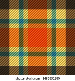 Tartan fabric texture. Seamless pattern. Vector illustration. 