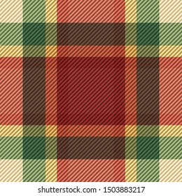 Tartan fabric texture. Seamless pattern. Vector illustration. 