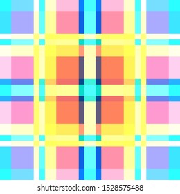 Tartan fabric texture. Seamless pattern. Vector illustration. 