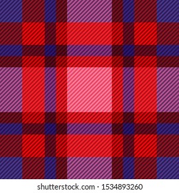 Tartan fabric texture. Seamless pattern. Vector illustration. 