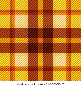 Tartan fabric texture. Seamless pattern. Vector illustration. 