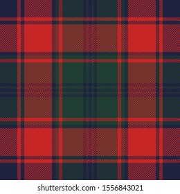 Tartan fabric texture seamless pattern. Vector illustration.