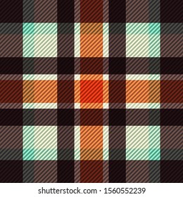 Tartan fabric texture. Seamless pattern. Vector illustration. 